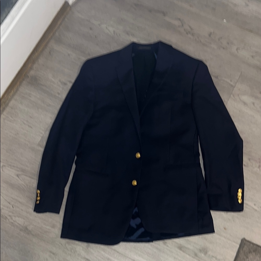 Ralph Lauren Classic Black Blazer with Gold Accents